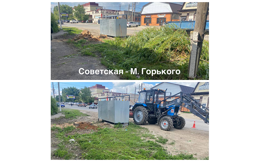 Уборка контейнерных площадок.