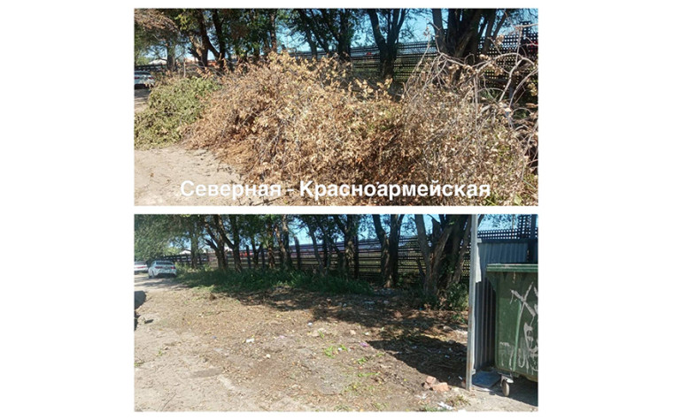 Уборка контейнерных площадок.