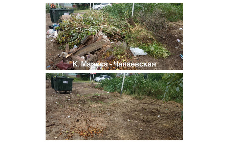 Уборка контейнерных площадок.
