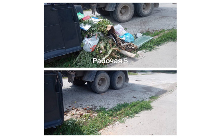 Уборка контейнерных площадок.