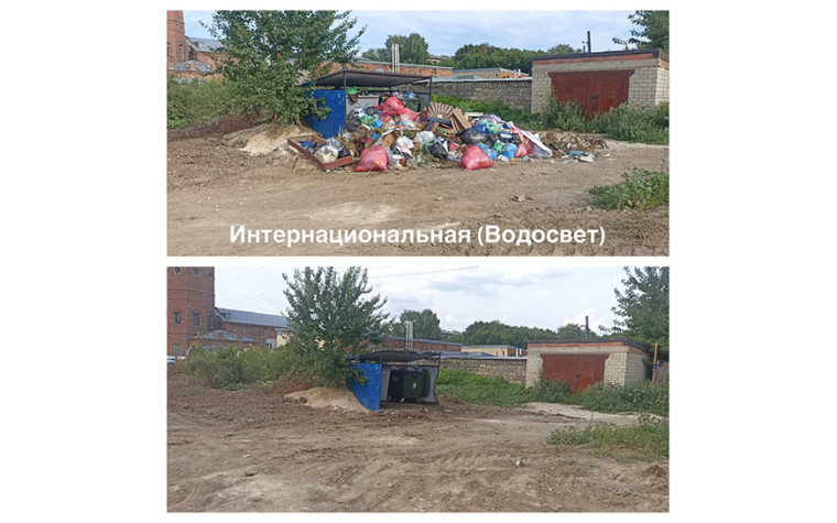 Уборка контейнерных площадок.