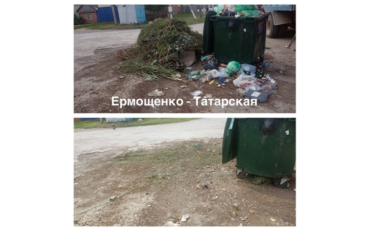 Уборка контейнерных площадок.