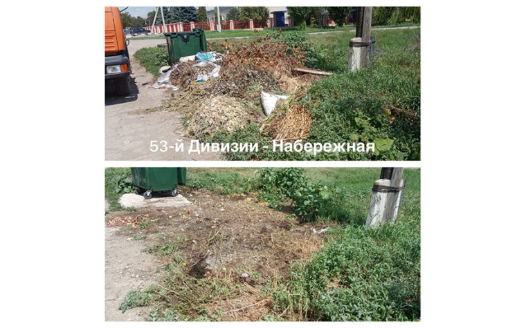 Уборка контейнерных площадок.